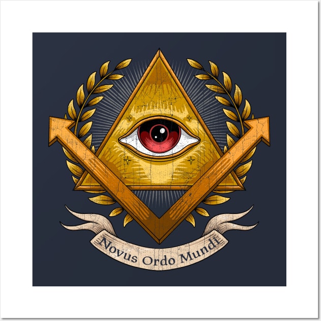 Novus Ordo Mundi - Illuminati Wall Art by KennefRiggles